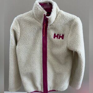 HH Helly Hansen Reversible Fleece Sherpa Jacket Sweater 7 -10